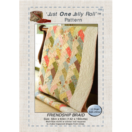 Frienship Braid pattern for a Jelly Roll